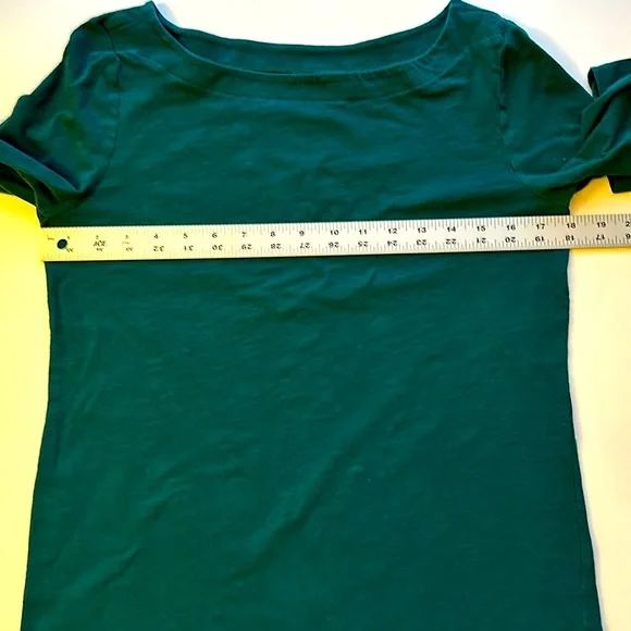 LOFT Teal Long Sleeve Blouse - Picture 5 of 11